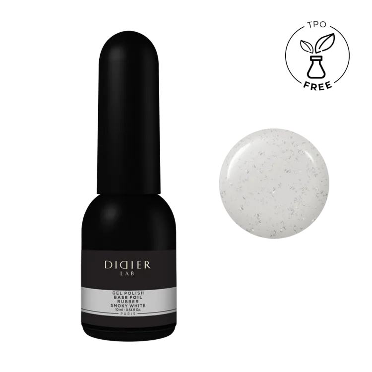 Maskuojanti kaučiukinė bazė su folija Rubber Base Foil, Smoky White, Didier Lab