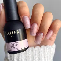 Maskuojanti kaučiukinė bazė su folija Rubber Base Foil, Pink, Didier Lab