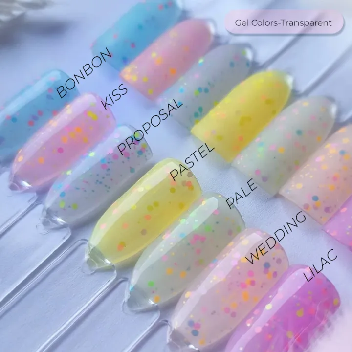 Gelinis lakas Confetti Pastel, Didier Lab