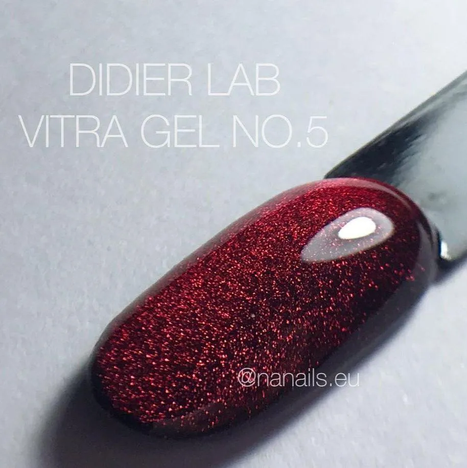 Vitražinis gelinis lakas Vitra Gel No5, Didier Lab