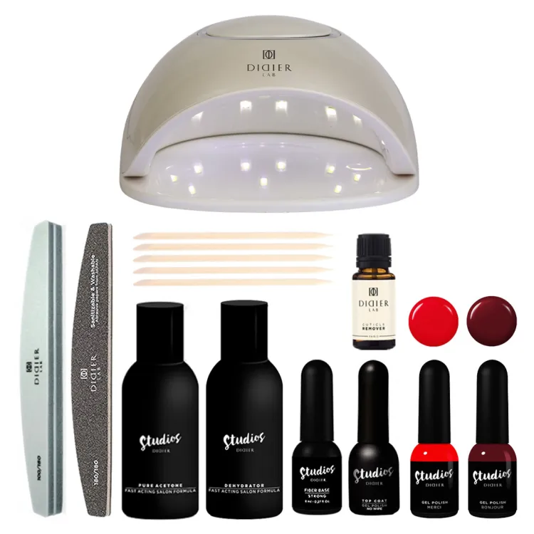 Gelinio lakavimo rinkinys „PARIS“ su UV/LED lempa pradedantiesiems