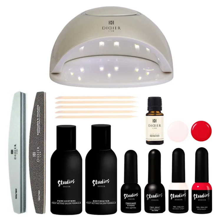 Gelinio lakavimo rinkinys „CLASSIC GIRL“ su UV/LED lempa pradedantiesiems