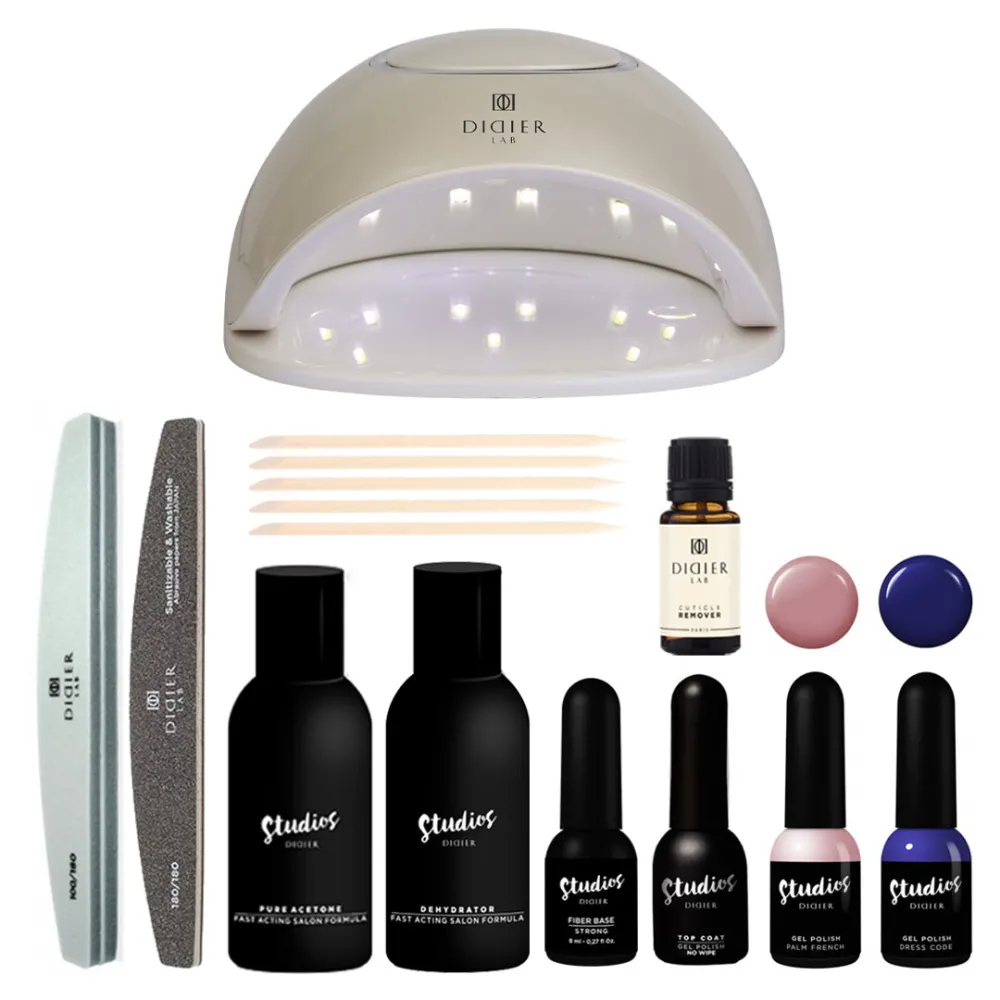 Gelinio lakavimo rinkinys „UNIQUE“ su UV/LED lempa pradedantiesiems