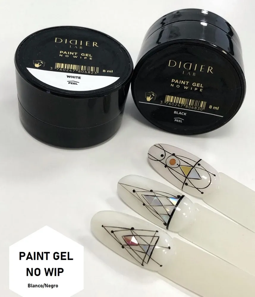 Dailės gelis Paint no wipe, baltas, Didier Lab