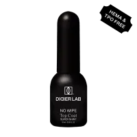 Top Coat No Wipe Super Shiny, be HEMA, Švari sudėtis, Didier Lab