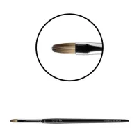 "Didier Lab" gelio teptukas, No6, oval, (red sable synthetic)