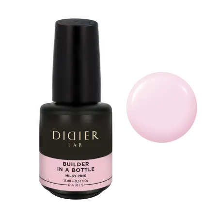 "Didier Lab" Builder Gel in a bottle, Milky Pink, 15ml