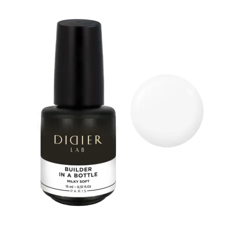 "Didier Lab" Builder Gel in a bottle, Milky Soft, 15ml