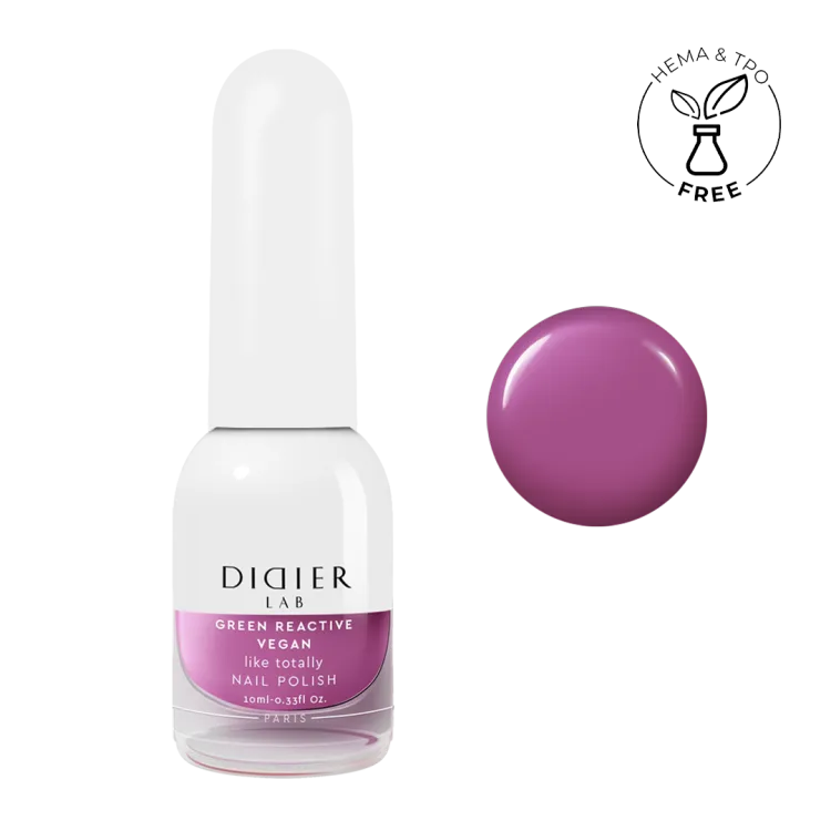 "Didier Lab" veganiškas nagų lakas "Green reactive", like totally, 10ml