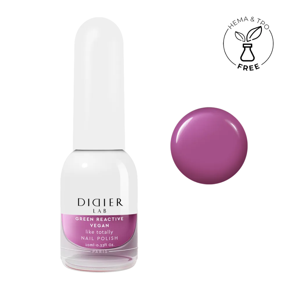 "Didier Lab" veganiškas nagų lakas "Green reactive", like totally, 10ml
