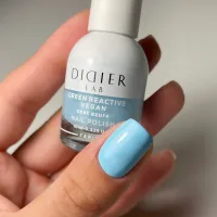 "Didier Lab" veganiškas nagų lakas "Green reactive", coat azure, 10ml