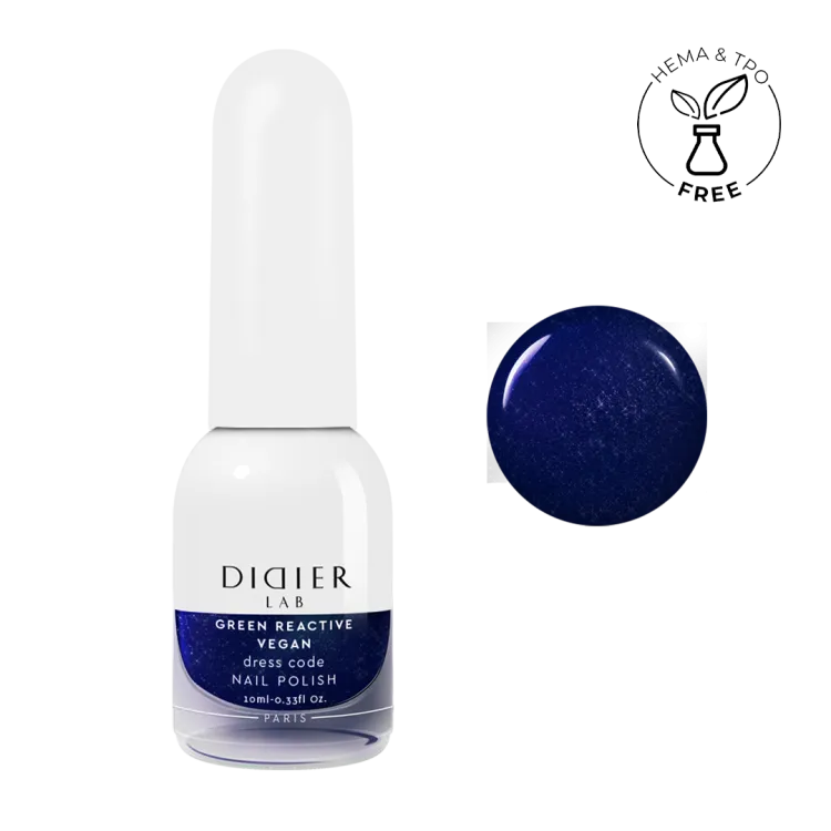 "Didier Lab" veganiškas nagų lakas "Green reactive", dress code, 10ml
