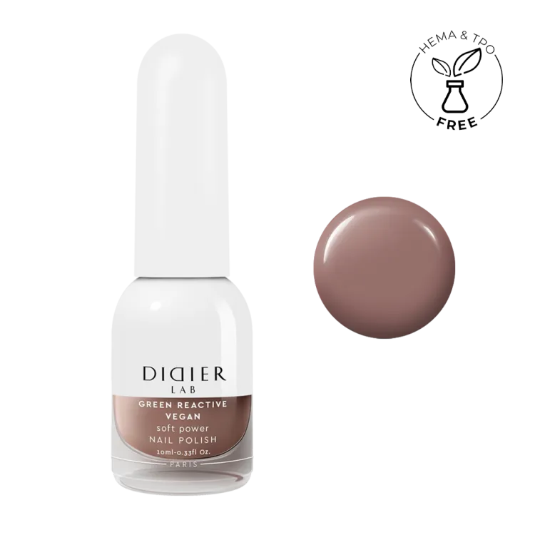 "Didier Lab" veganiškas nagų lakas "Green reactive", soft power, 10ml