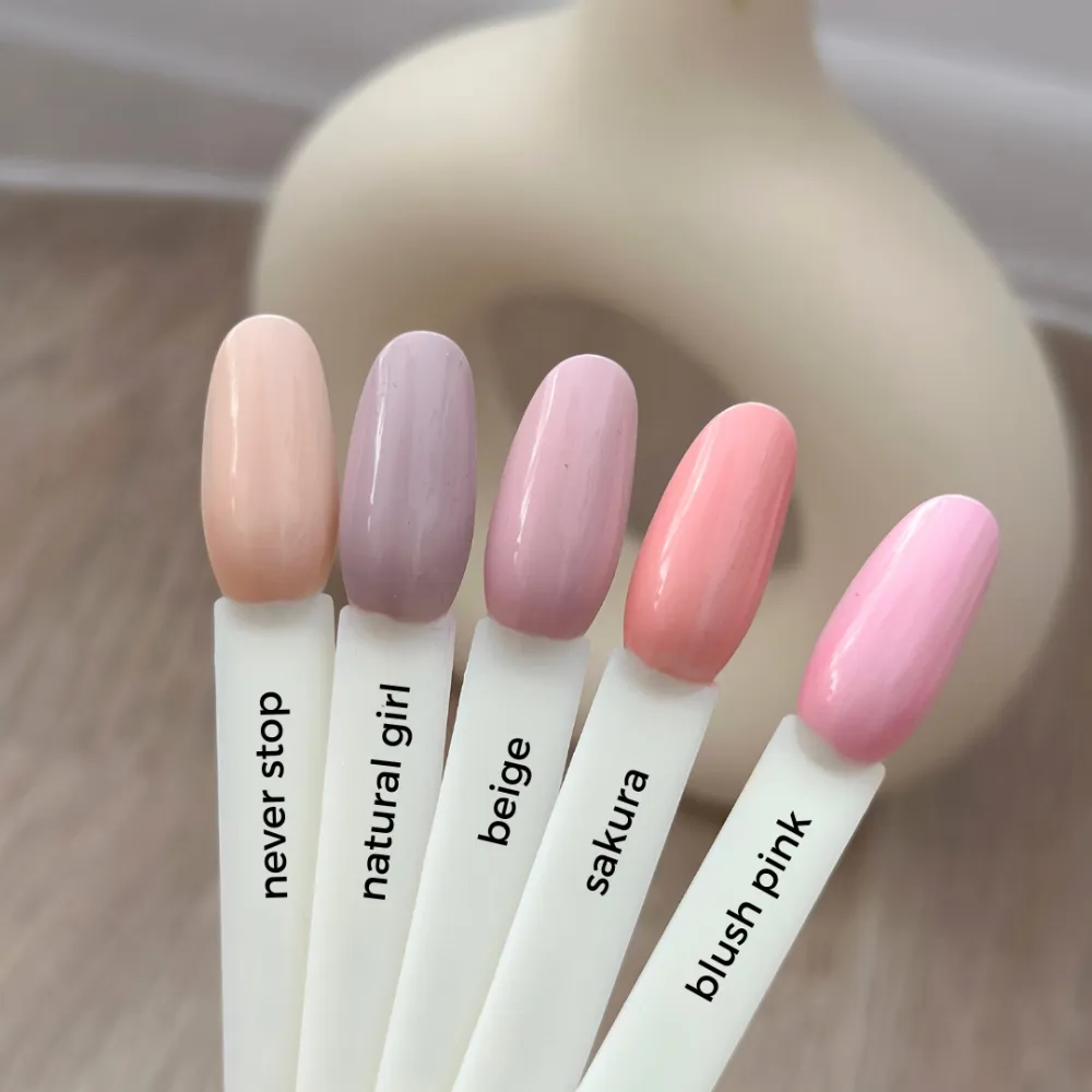 "Didier Lab" veganiškas nagų lakas "Green reactive", blush pink, 10ml
