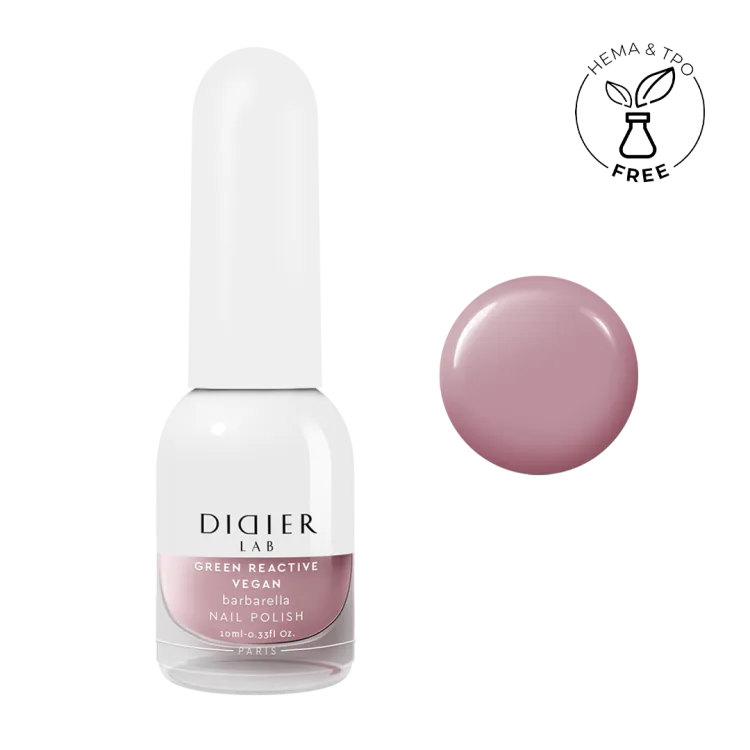 "Didier Lab" veganiškas nagų lakas "Green reactive", barbarella, 10ml