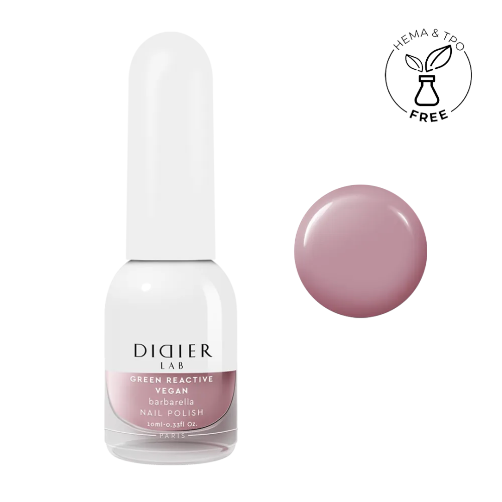 "Didier Lab" veganiškas nagų lakas "Green reactive", barbarella, 10ml
