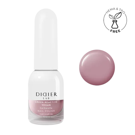 "Didier Lab" veganiškas nagų lakas "Green reactive", barbarella, 10ml