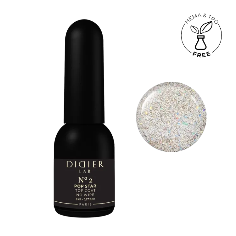 Top coat no wipe, Pop Star No2, Didier Lab