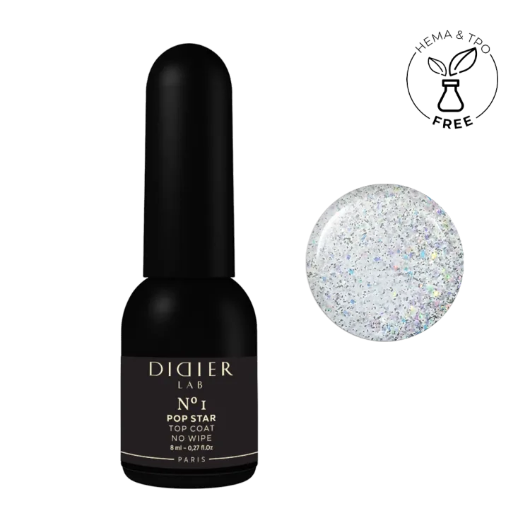Top coat no wipe, Pop Star No1, Didier Lab