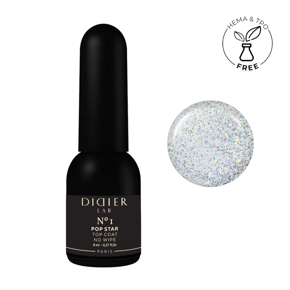 Top coat no wipe, Pop Star No1, Didier Lab
