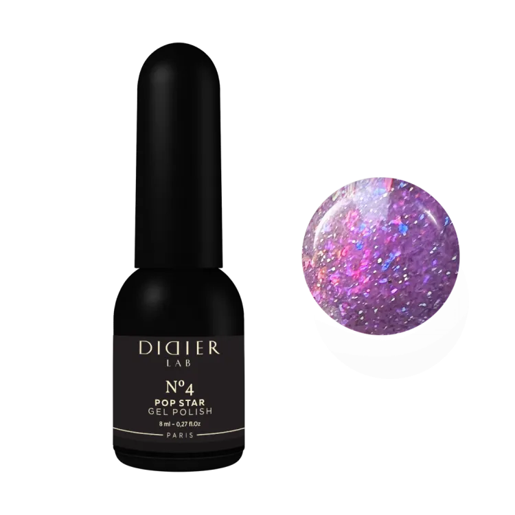"Didier Lab" gelinis lakas "POP Star", No 4, 8ml
