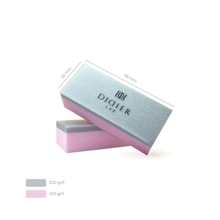 "Didier Lab" Nagų buferis, rose /grey, 1 vnt.