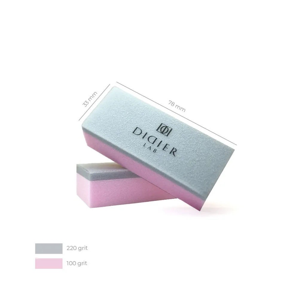 "Didier Lab" Nagų buferis, rose /grey, 1 vnt.