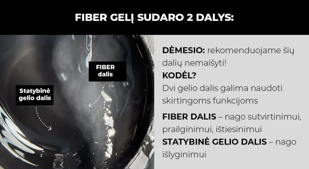 "Didier Lab" stiklo pluošto fiber gelis, 15 g.