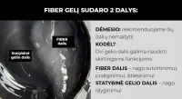 "Didier Lab" stiklo pluošto fiber gelis, 15 g.