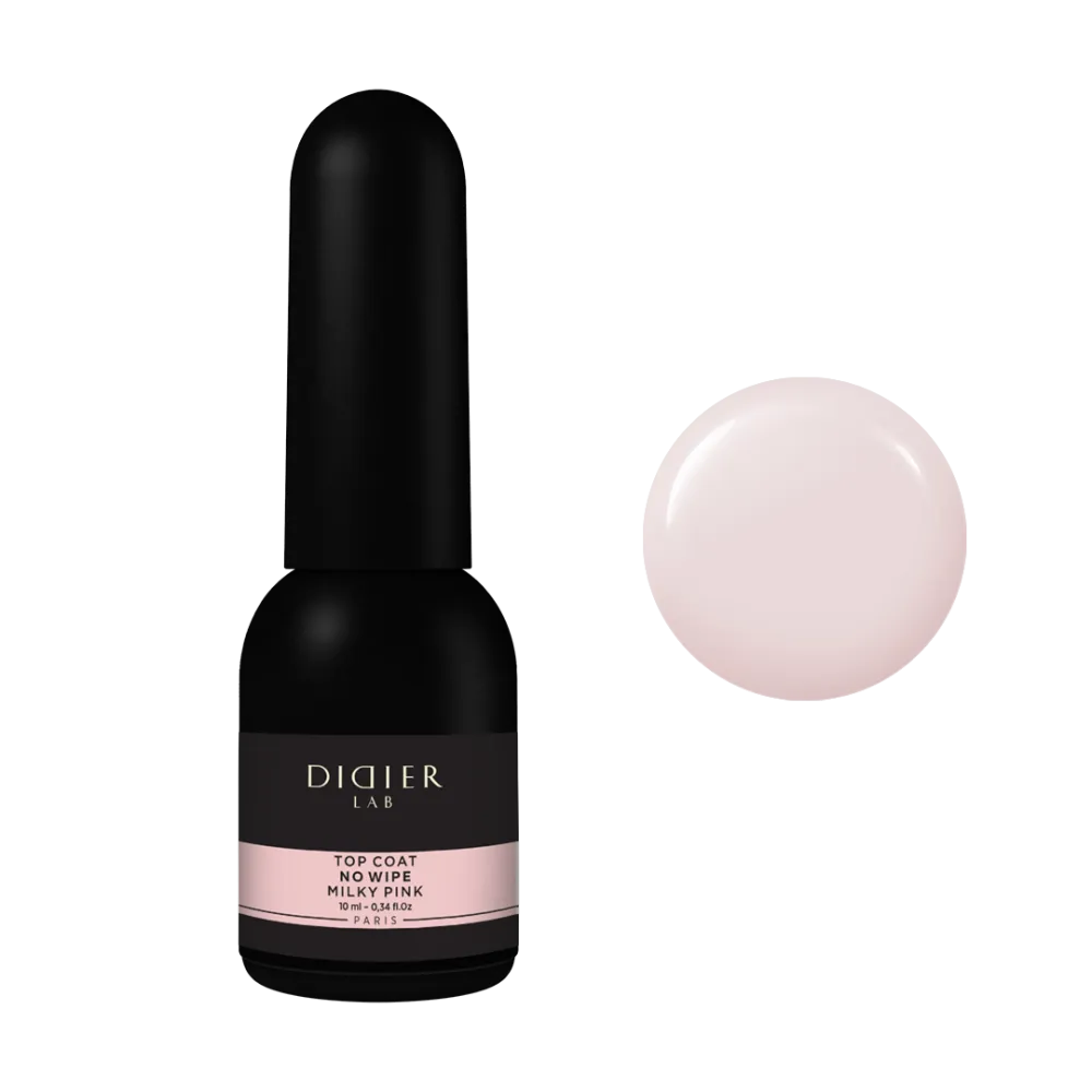 Top Coat No Wipe Milky Pink, Didier Lab