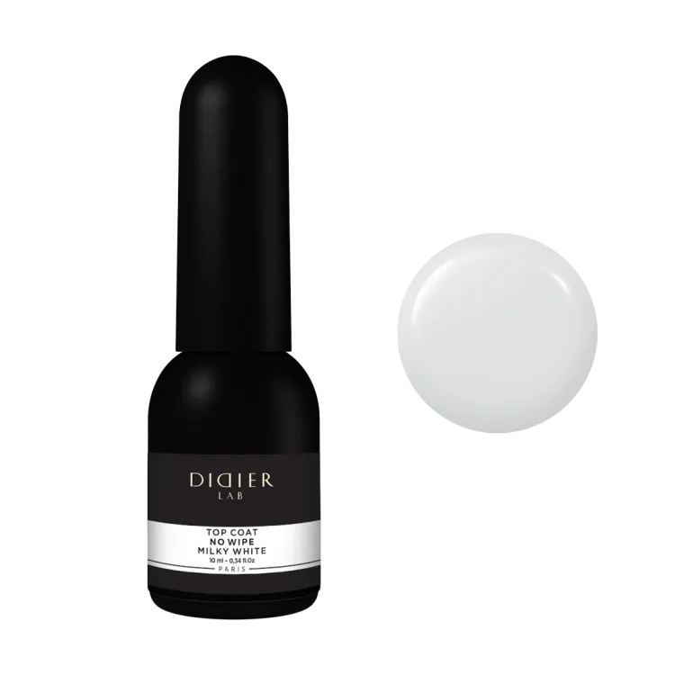 Top Coat No Wipe Milky White, Didier Lab
