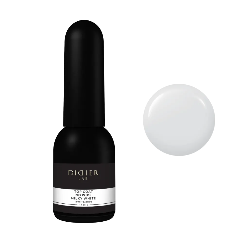 Top Coat No Wipe Milky White, Didier Lab