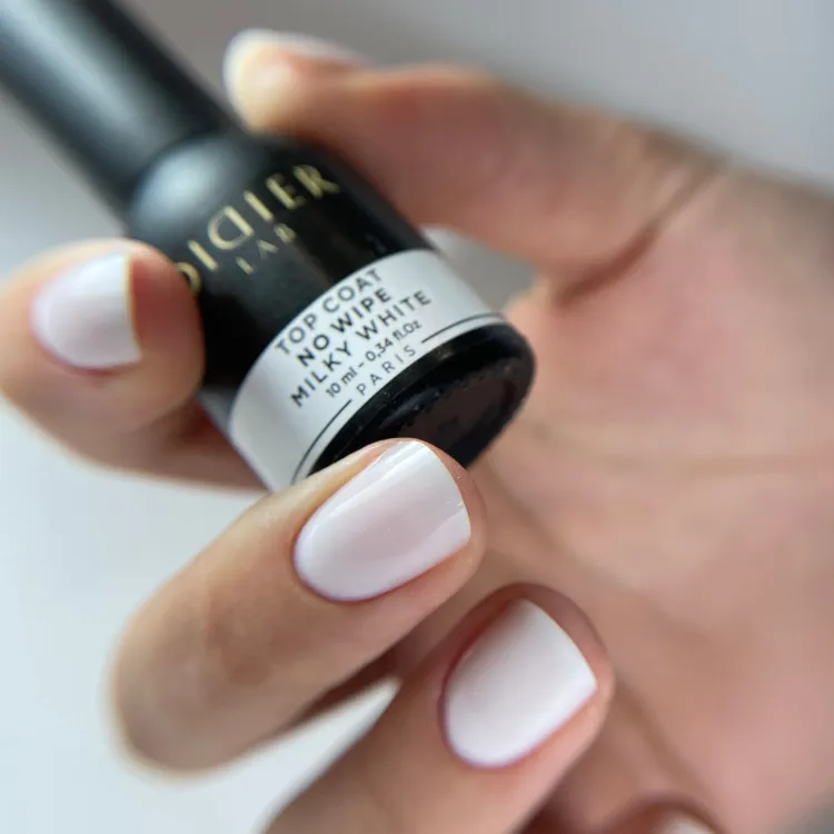 Top Coat No Wipe Milky White, Didier Lab
