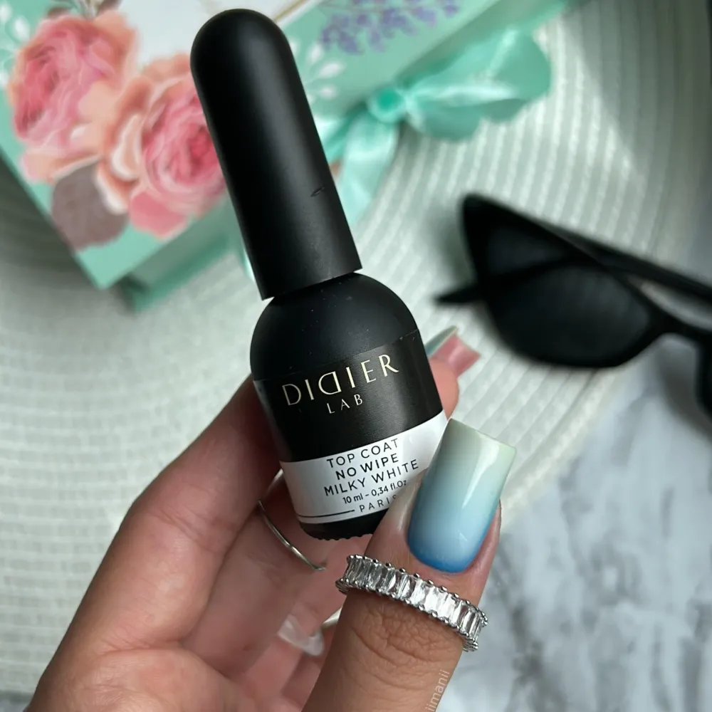 Top Coat No Wipe Milky White, Didier Lab