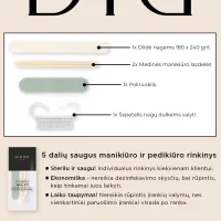 Vienkartinis manikiūro ir pedikiūro paruošimo rinkinys